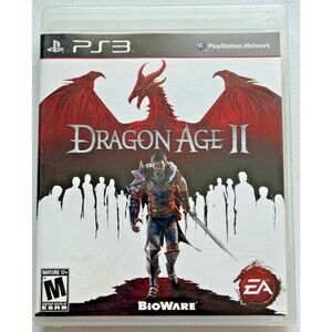 Sony PS3 Dragon Age II 2 Play Station Game, Case, Manual Book Booklet, Excellent